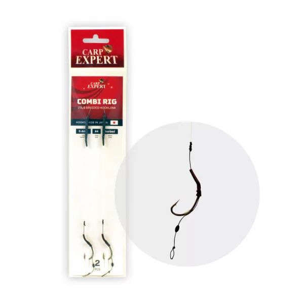 Carp Expert Combi Rig 4 předvázané háčky s protihrotem