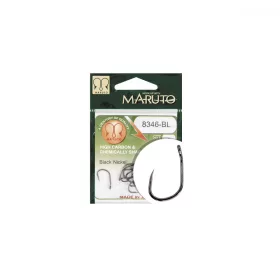   Maruto Háček 8346Bl T.D.E.10° Barbless Hc Forged Black Nickel 8