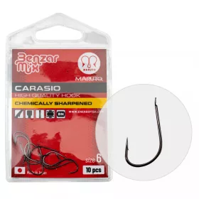   BENZÁR CARASIO HÁČEK 6 10DB/CS - Háček na cejny - Háček s protihrotem, Háček s ploškou