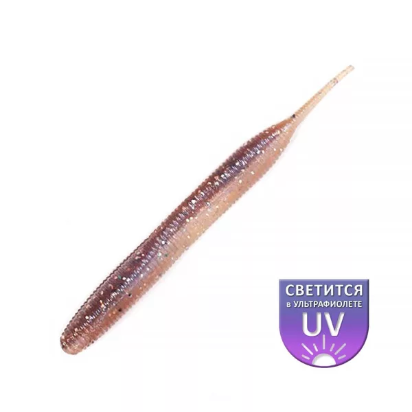 DS Sexy Worm 10,16cm Přírodní 6ks/balení plastová umělá nástraha