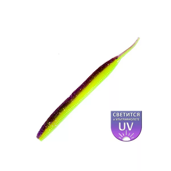 DS Sexy Worm 10,16cm Fialový citron 6ks/balení plastová umělá nástraha