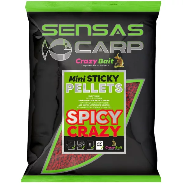 Sensas Pellet Mini Sticky Spicy Krmné pelety 700gr