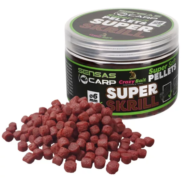 Sensas Super Soft Super Krill 6mm Peleta na háček 60gr