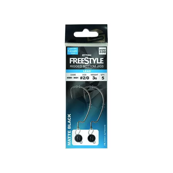Spro FreeStyle Rigged Bottom Jigs Glow 3g #1 spodní jig