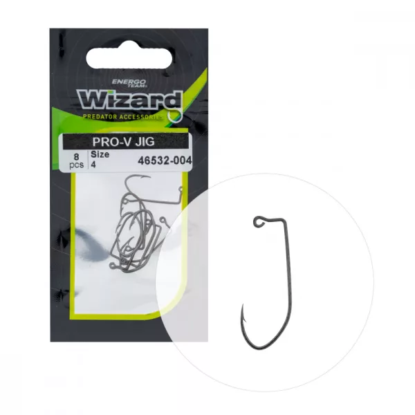 Wizard Pro-V Jig S očkem S protihrotem 4 Přívlačový offsetový háček