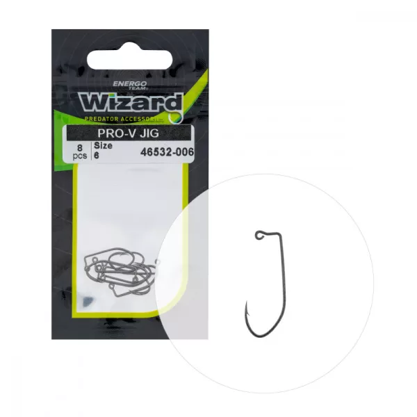Wizard Pro-V Jig Očko s protihrotem 6 Spining-offset háček