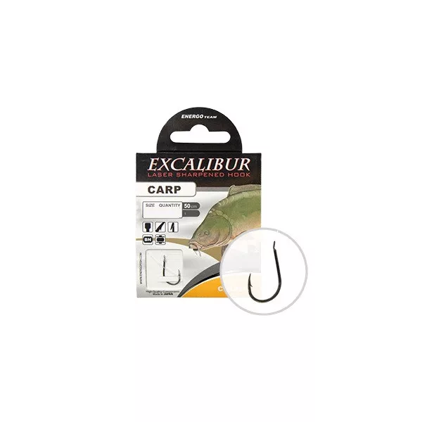 Excalibur Vázaný Hák Carp Classic, Bn No.14