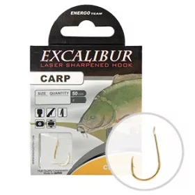 Excalibur Vázaný Hák Carp Classic, Gold No.14