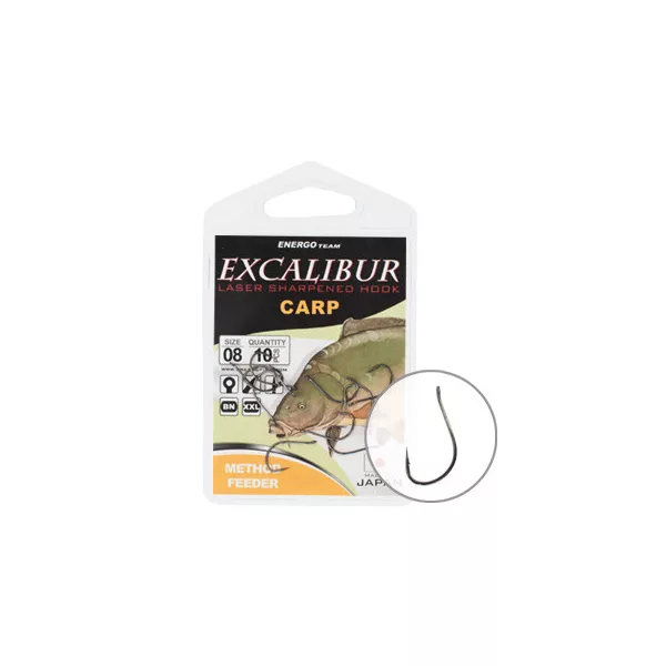 Excalibur Hák Kaprový Method Feeder Ns 12