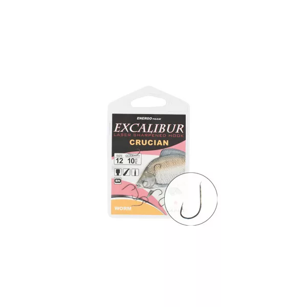 Excalibur Hák Crucian Worm Ns 12