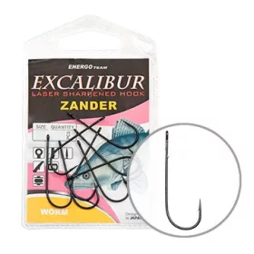 Háček Excalibur Zander Worm 2