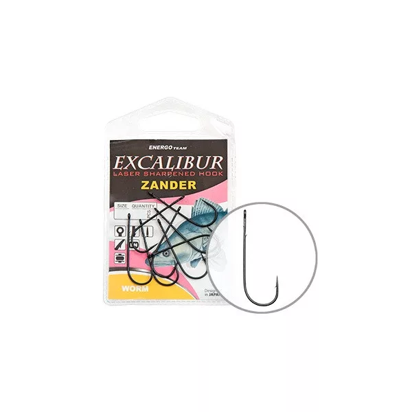 Háček Excalibur Zander Worm 2