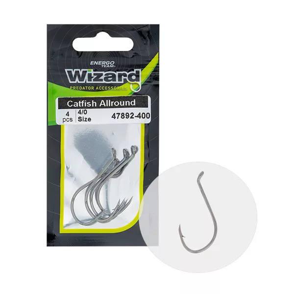 Wizard Háček Catfish Allround Očko s protihrotem 7/0 Háček na sumce
