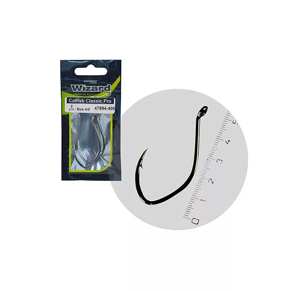 Wizard Catfish Classic Pro Očko s protihrotem 8/0 Háček na sumce