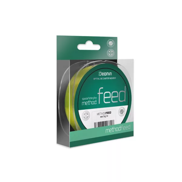 Delphin METHOD FEED 150m/žlutá 0,18mm 6,6lbs