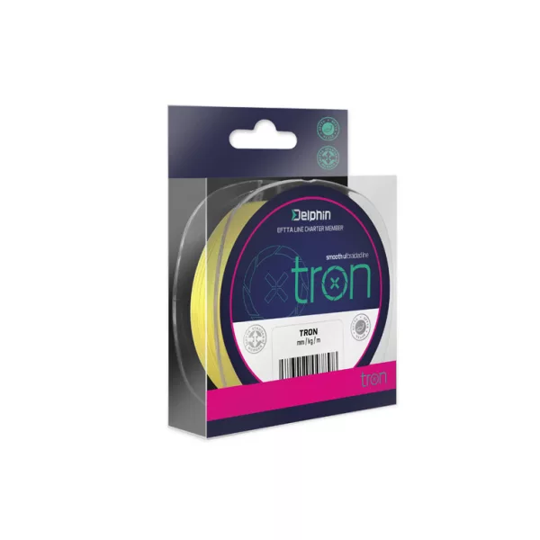 Delphin TRON fluo žlutá / 130m 0,06mm 6lbs