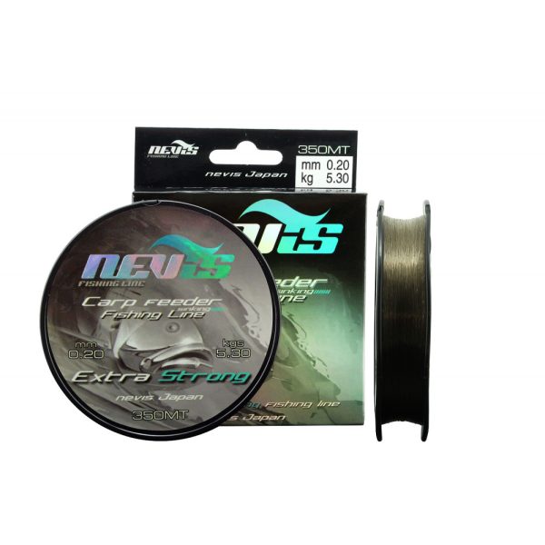 Nevis Carp Feeder 150m 0.25mm Monofilní hlavní vlasec - Zelený