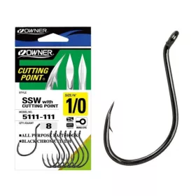   Owner Cut SSW 5111 6 Ostnaté, S očkem Háčky na boilies 11ks