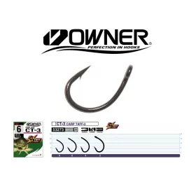  Owner Carp CT-3 53273 2 Boilie háček s protihrotem a očkem 6ks