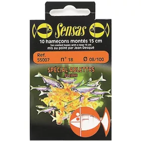   Sensas Special Bleak 15cm 0,08mm 22 Monofil Předvázaný háček 10ks