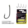 Carp Academy Teflon Hook XS-3 Černý 6 10ks/balení Háček s očkem, s protihrotem, na boilies