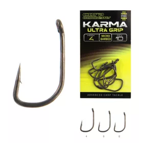   Carp Academy Karma Ultra Grip 6 Očko, Háček s protihrotem 10ks
