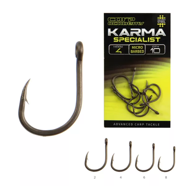 Carp Academy Karma Specialist-X 8 Očkový, Háček s protihrotem 10ks