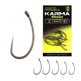  Carp Academy Karma SnagX 6 Očkový, Háček bez protihrotu 10ks