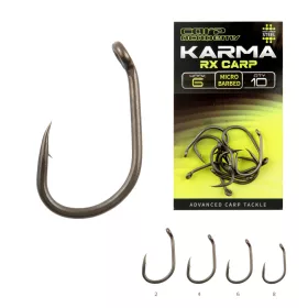   Carp Academy Karma RX Carp 8 Bojlový háček s očkem, s protihrotem 10ks