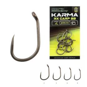   Carp Academy Karma RX Carp 4 kaprový háček s očkem a bez protihrotu 10ks