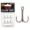 Reiva Teflon Treble TR-20 12 Füles, Szakállas Hármashorog 6db
