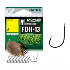   Owner FDH-13 14 Háček s lopatkou, s protihrotem, Feeder 17ks