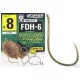 Owner FDH-6 8 Háček s očkem, bez protihrotu, feeder 14ks