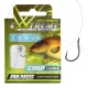 Nevis 12 S protihrotem, Očkový 40cm 0,18mm Monofilní předvázaný Feeder háček 10ks