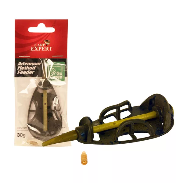 Carp Expert Advancer Method Feeder 50gr Go green Košík na method krmení ze slitiny zinku