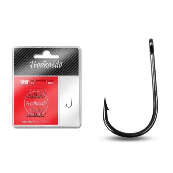 Háčik Delphin HKD Feeder FULER ring / 10+1ks BN/6