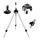 NEVIS Hliníkový stojan na pruty /stříbrný/ Tripod