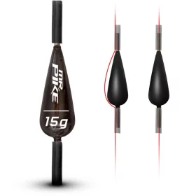   10G Quantum Mr. Pike bezolovnaté klouzavé závaží Černé 3ks