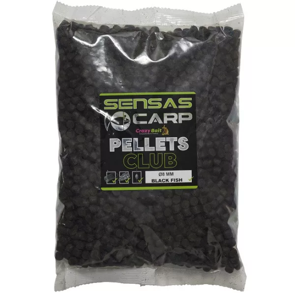 Sensas Black Fish Club Pellets 8mm Krmné pelety 1kg