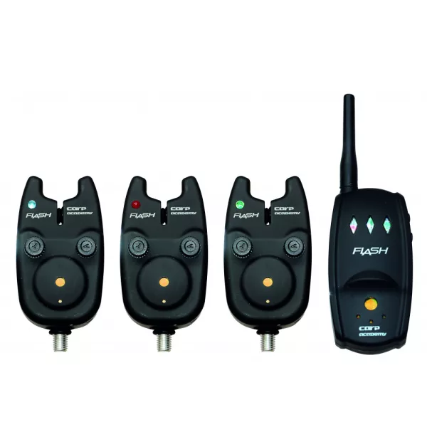 Carp Academy Flash elektrický signalizátor záběru 3+1 sada