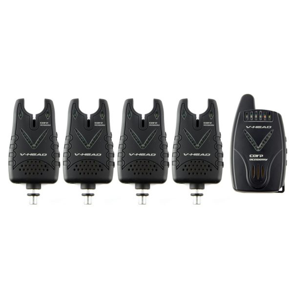 Carp Academy V-Head elektronický signalizátor záběru sada 4+1