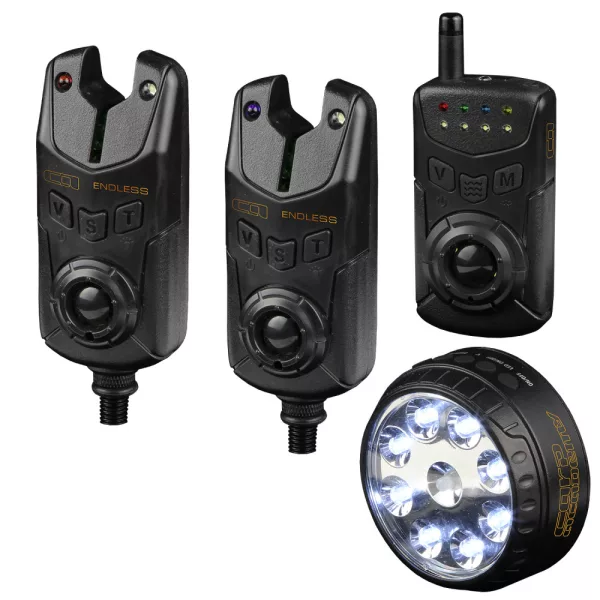 Carp Academy Endless elektronický signalizátor záběru 2+1 +stanová lampa