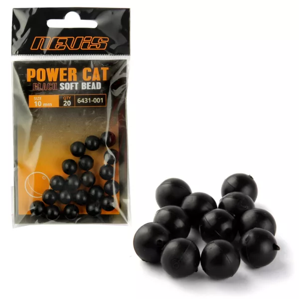 Nevis Černá PVC Korálek na sumce 10mm