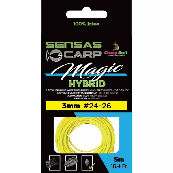 Sensas Magic Hybrid 2,8mm 5m Hybridní guma na děličku