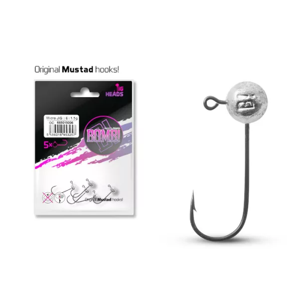 Delphin BOMB! Micro JIG hlava 2/0 - 10gr - 5ks
