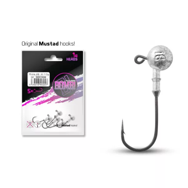 Delphin BOMB! JIG hlava 4/0 - 10gr - 5ks