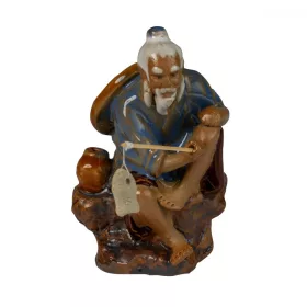 Keramická figurka Rybář s plácačkou