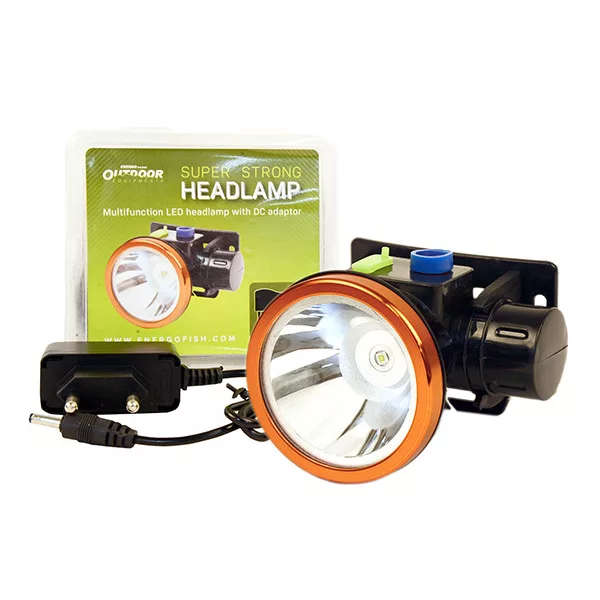 Outdoor Super silná čelovka s DC adaptérem