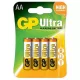 Gp Ultra Alkalická AA Tužková Baterie 15Au (Lr6) Bl/4 (B1921,Gp15Au-C4)