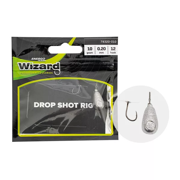 Wizard DROPSHOT LEADER MEDIUM 15G 0.25 8AS HÁČEK Dropshot montáž